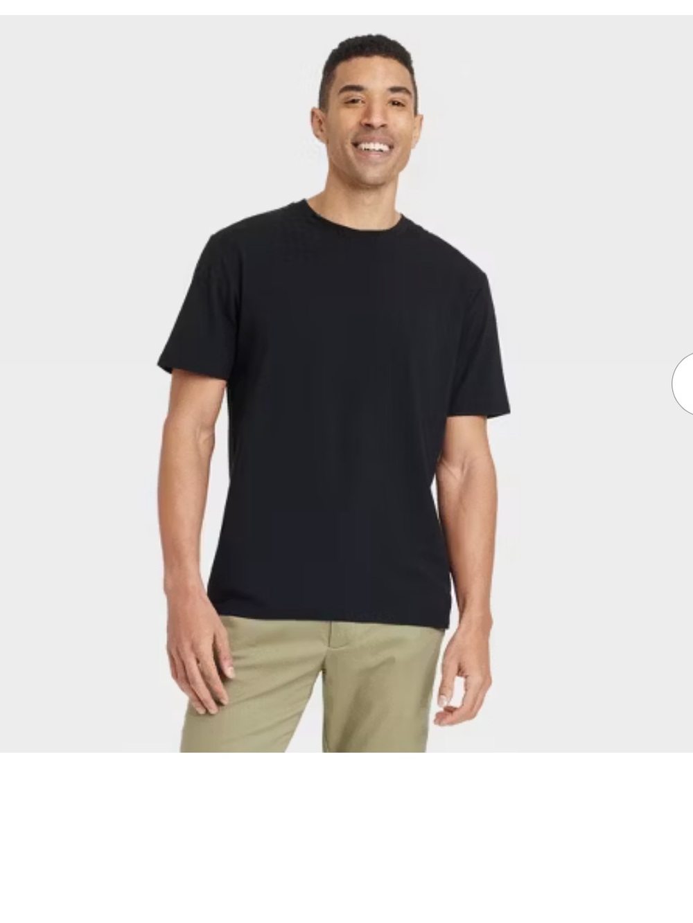 Goodfellow & Co Black Short-Sleeve Crew Tee
